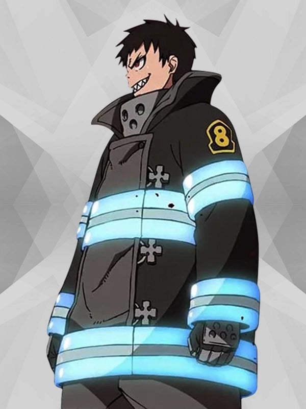 Shinra Kusakabe Fire Force Cosplay Costume