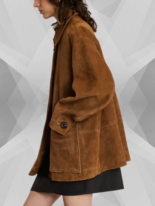 Soeur Paris Suede Jacket Brown