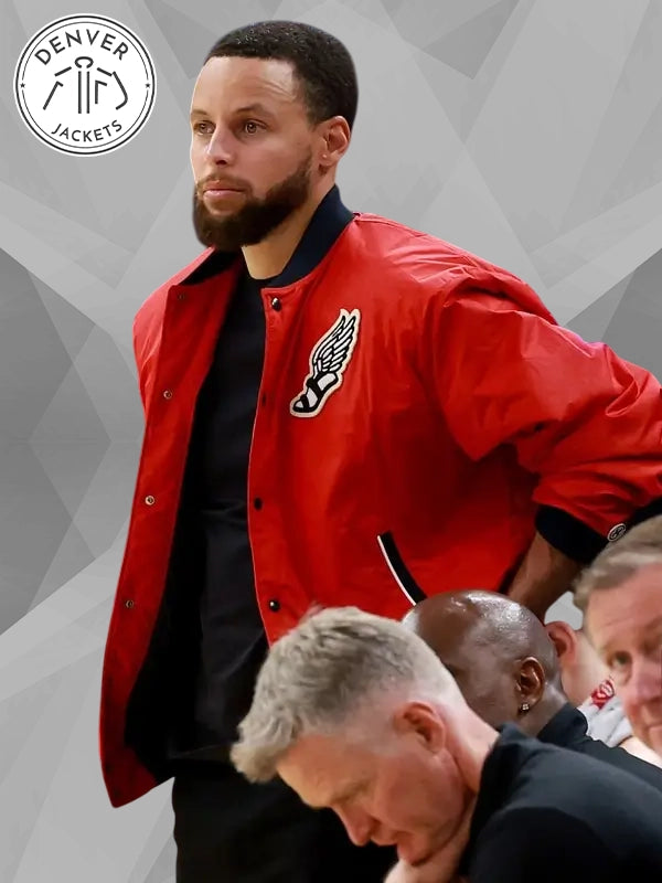 Steph Curry UA Icon Varsity Jacket Red