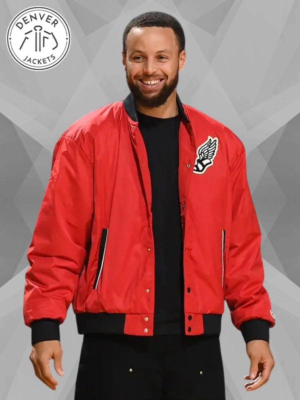 Steph Curry Red Jacket Tonight