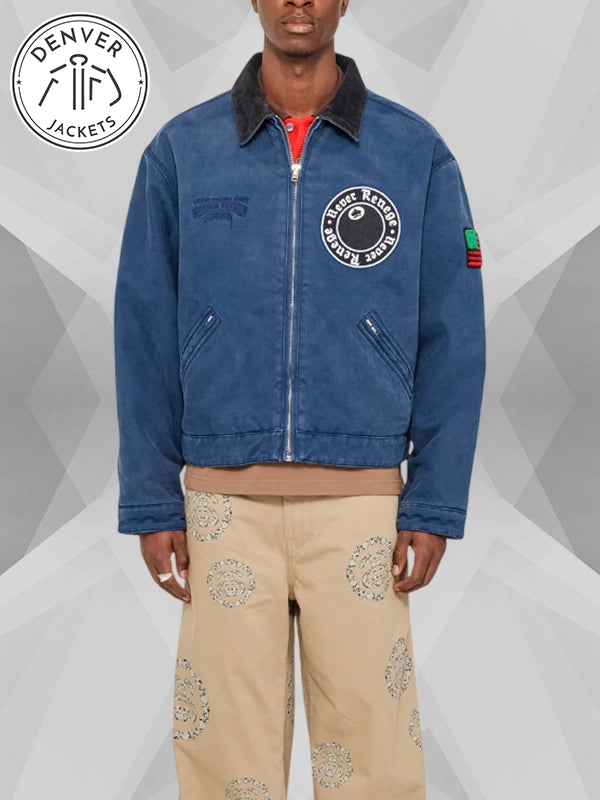 Stussy Denim Tears Canvas Jacket Blue