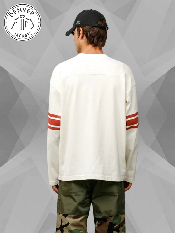 Stussy Football Crew Sweatshirt Bone