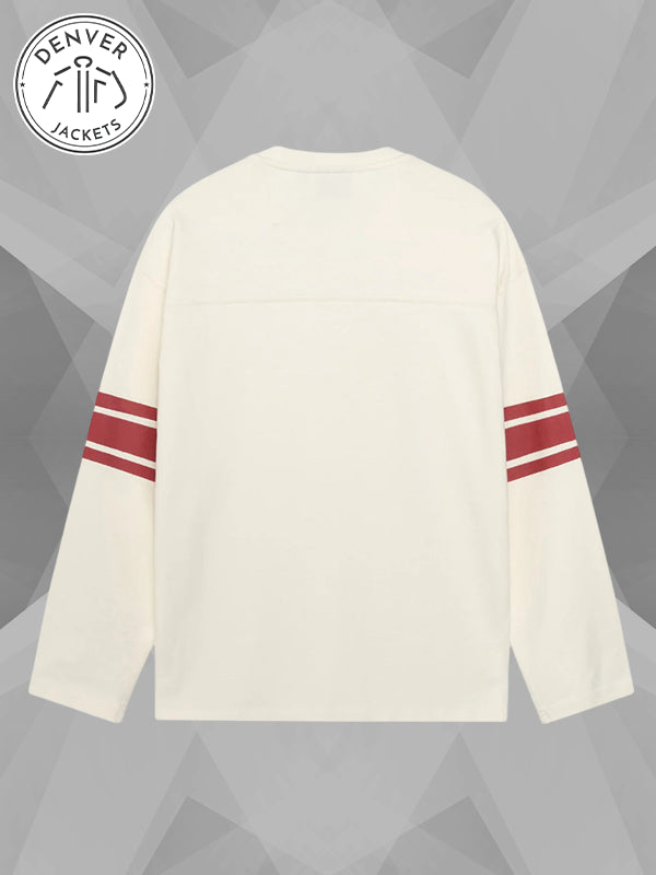 Stussy Football Crew White Crewneck