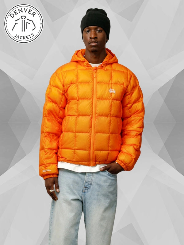 Stussy Midweight Bubble Puffer Jacket Orange