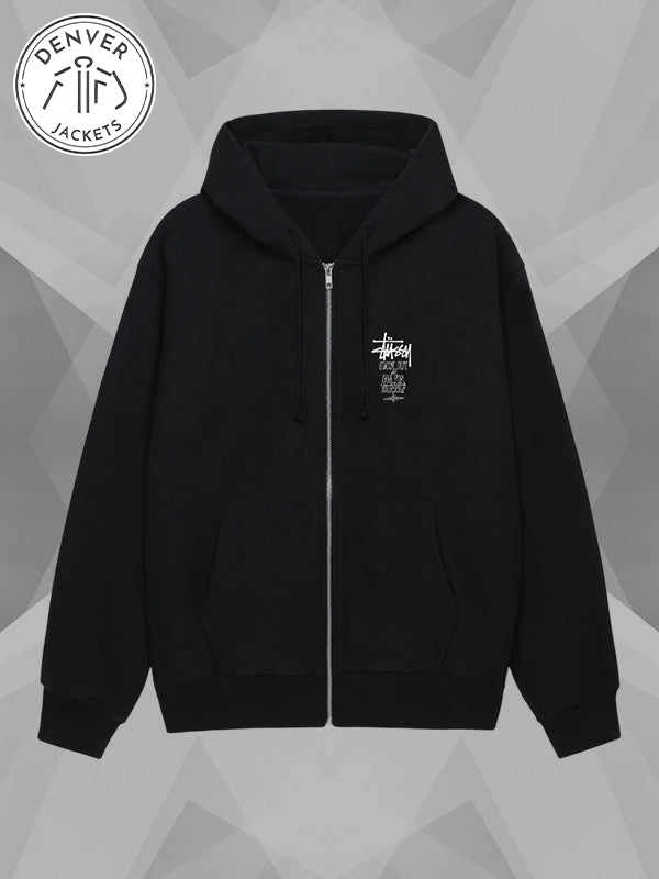 Stussy Swim Out Zip Hoodie Black