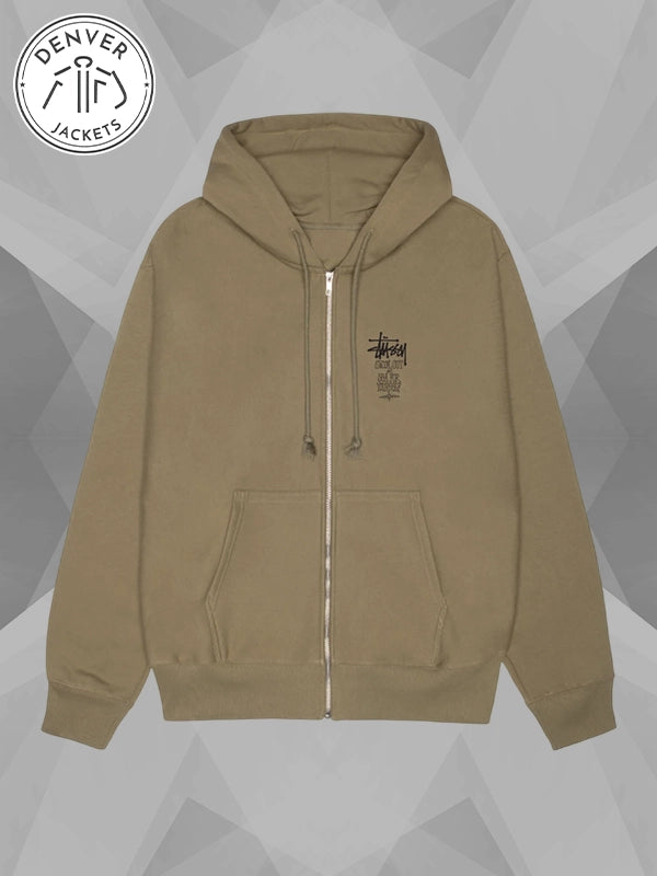 Stussy Swim Out Zip Hoodie Green