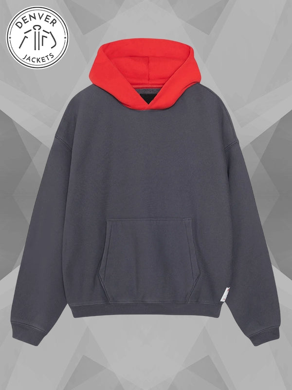 Stussy Two Tone Hoodie Blue