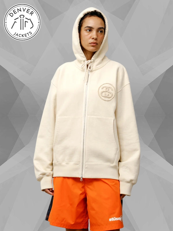 Stussy Wales Bonner Hoodie Cream