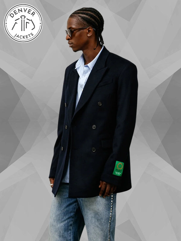 Stussy Wales Bonner Navy Blue Blazer