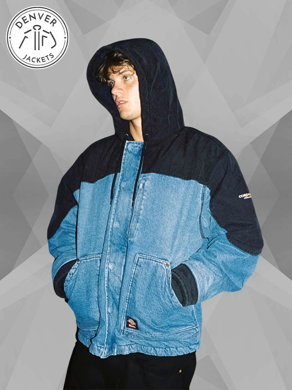 Supreme Dickies Cordura Hooded Work Jacket In Blue 