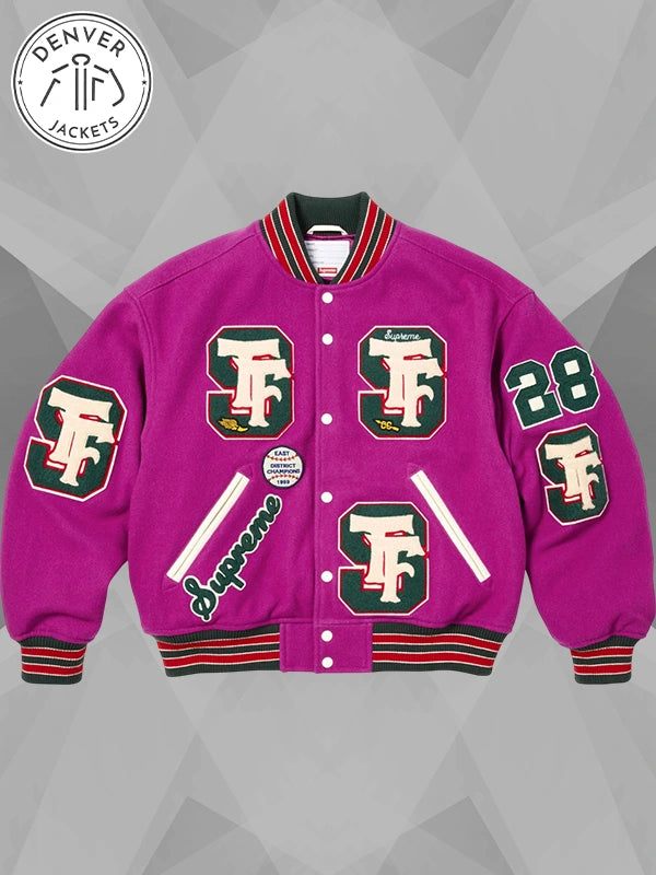 Supreme Drill Team Purple Varsity Jacket