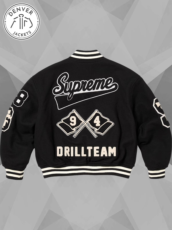 Supreme Drill Team Varsity Jacket Black