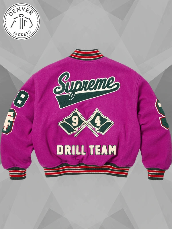 Supreme Drill Team Varsity Jacket Purple