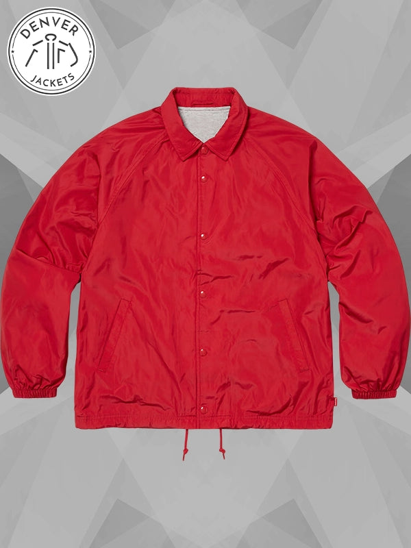 Supreme Old English Arc Coaches Jacket Red