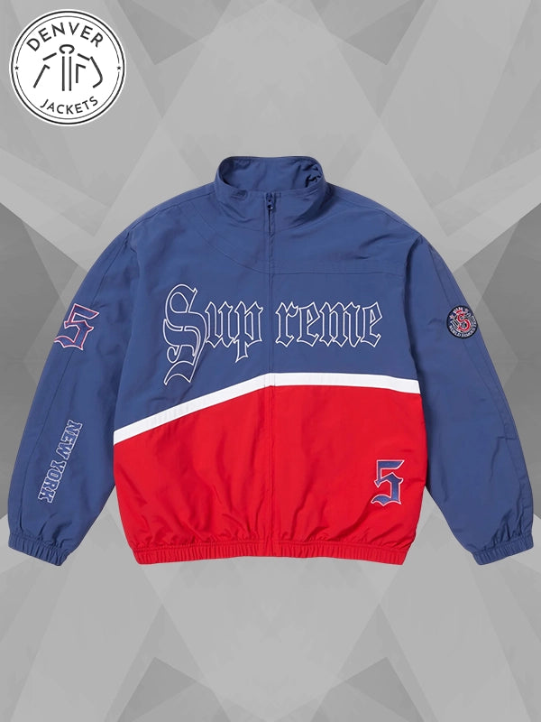 Supreme Old English Track Jacket (SS25) - $178