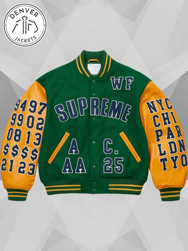 Supreme Praises Varsity Jacket Green