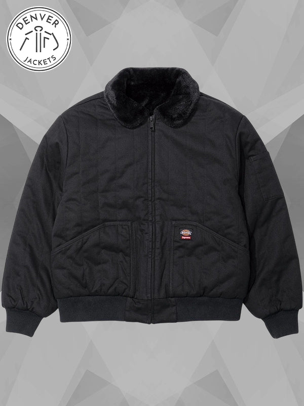 Supreme x Dickies Reversible Fur Work Jacket Black