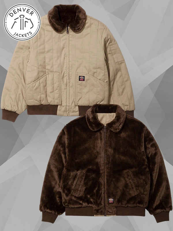 Supreme x Dickies Reversible Quilted Faux Fur Work Jacket