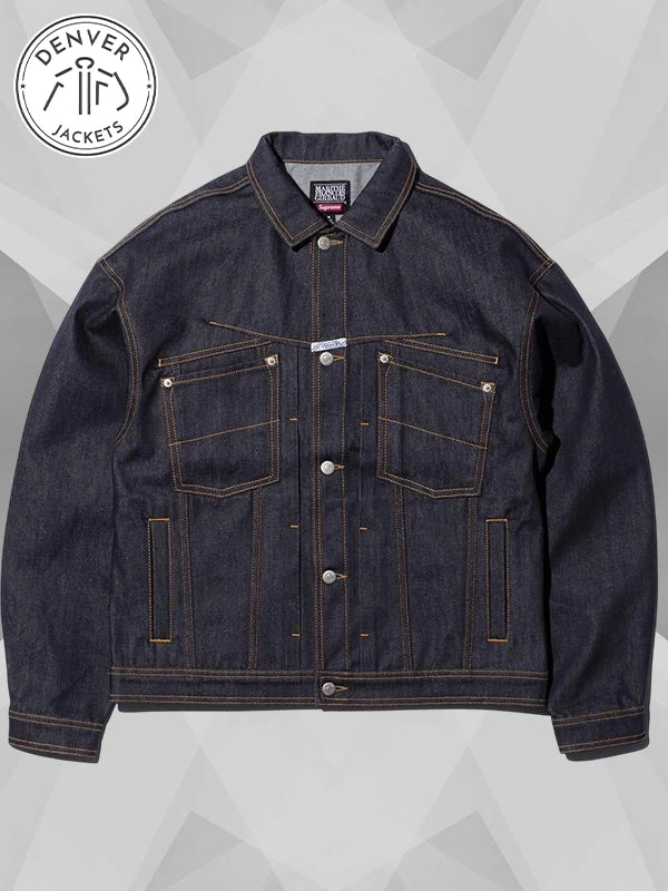 Supreme x Marithé + François Denim Jacket Blue