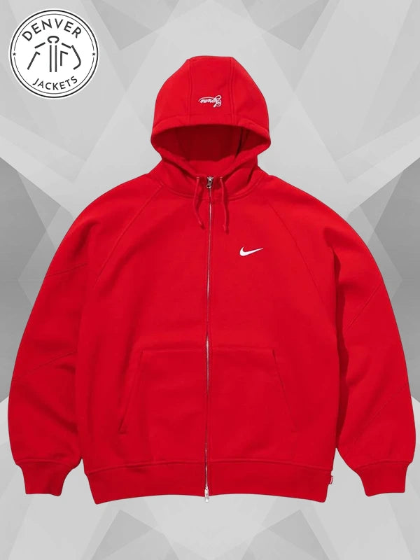 Supreme x Nike Hoodie Red