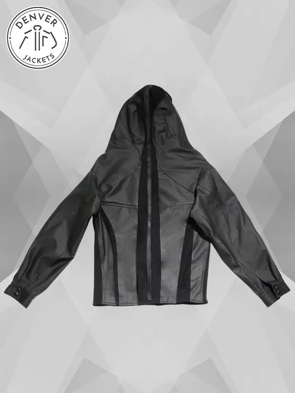 Supreme x Shayne Oliver Hooded Black Leather Moto Jacket