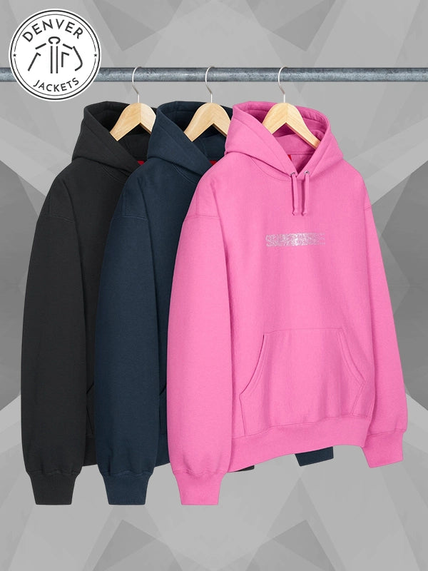 Supreme x Swarovski Motion Logo Hooded Sweatshirt