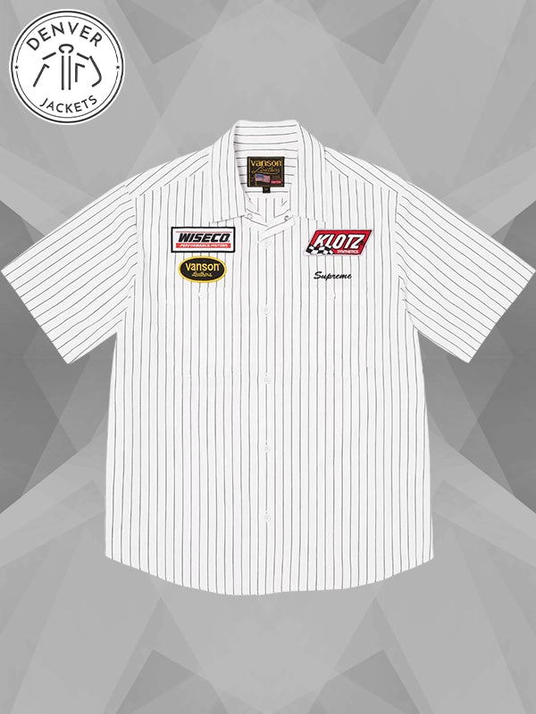 Supreme x Vanson Leather Work Shirt White