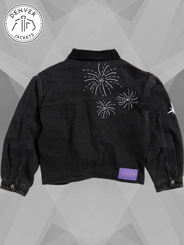 Taylor Swift Speak Now Denim Jacket Black