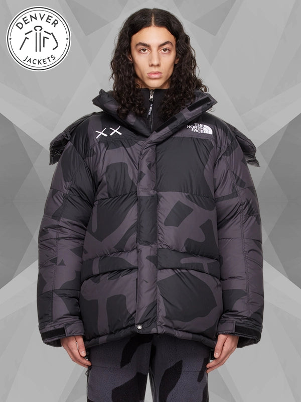 The North Face Tnf X Kaws Black Puffer Down Jacket
