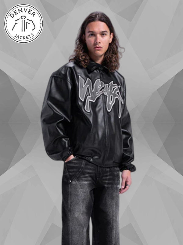 The WEYZ PU Leather Jacket Black