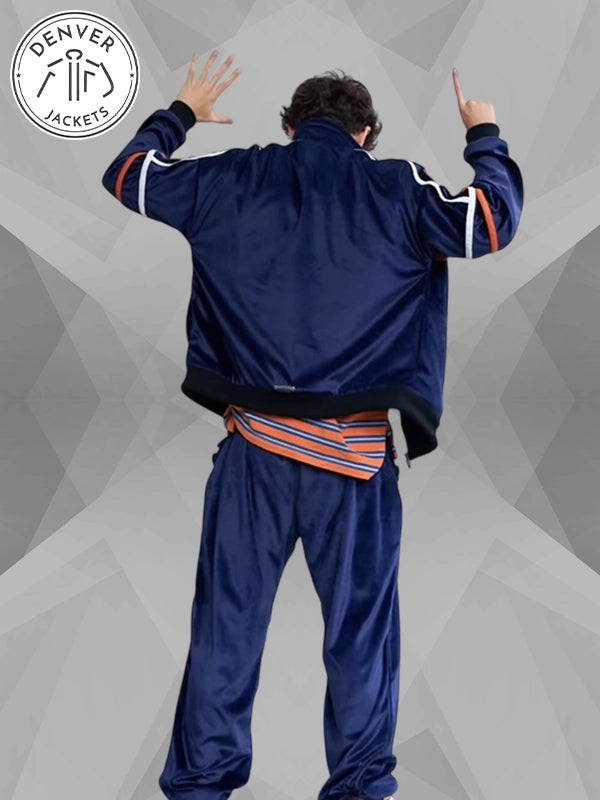 Timothee Chalamet Chrome Hearts Sweatsuit Blue