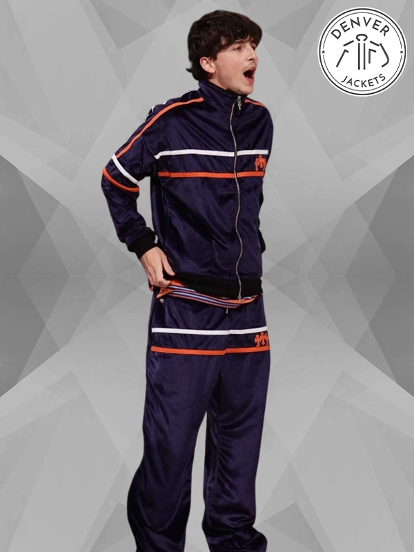 Timothee Chalamet Chrome Hearts Tracksuit Blue