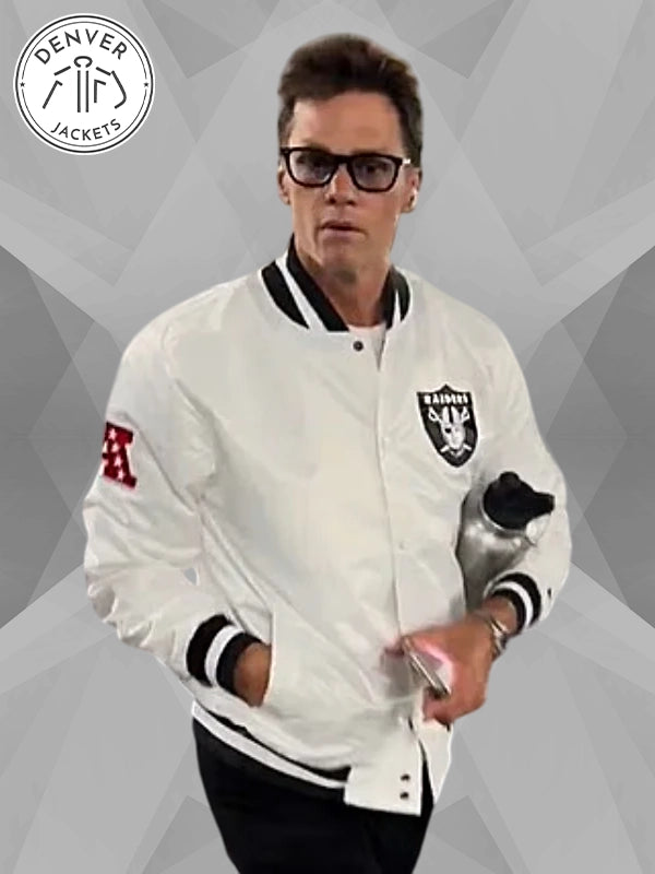 Tom Brady Raiders Jacket White