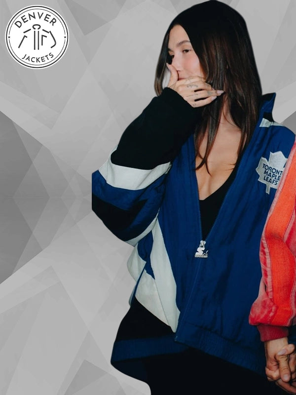 Toronto Maple Leafs Hailey Bieber Jacket