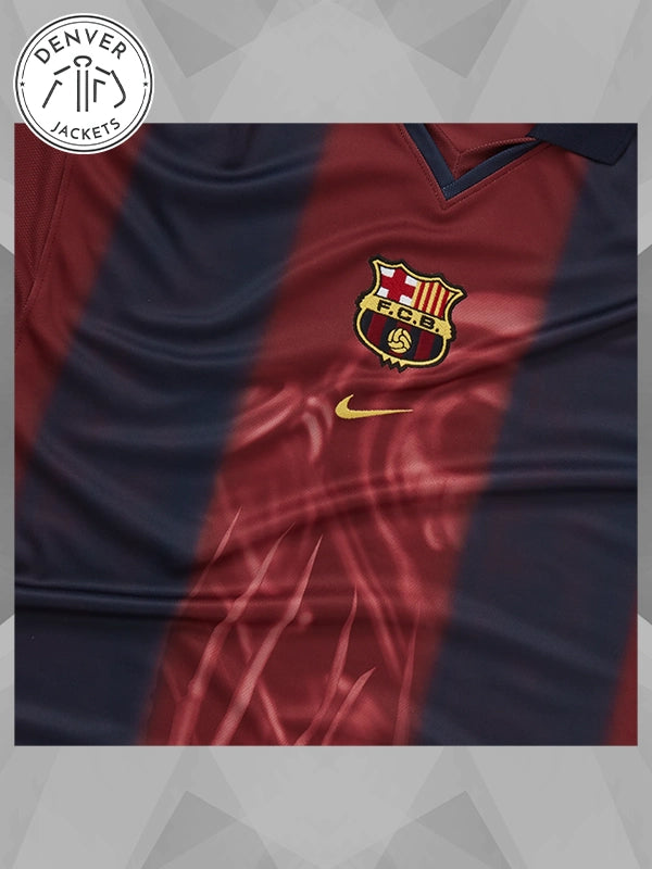 Travis Scott NIKE X FCB BARCA CJ RETRO HOME SKELETON JERSEY 2000-01