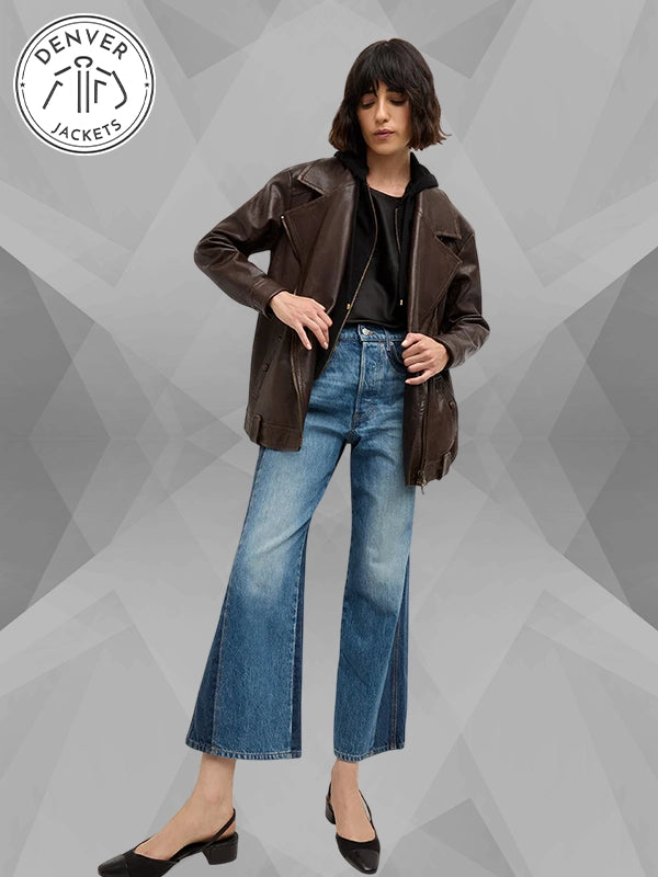 Veronica Beard Brown Leather Jacket