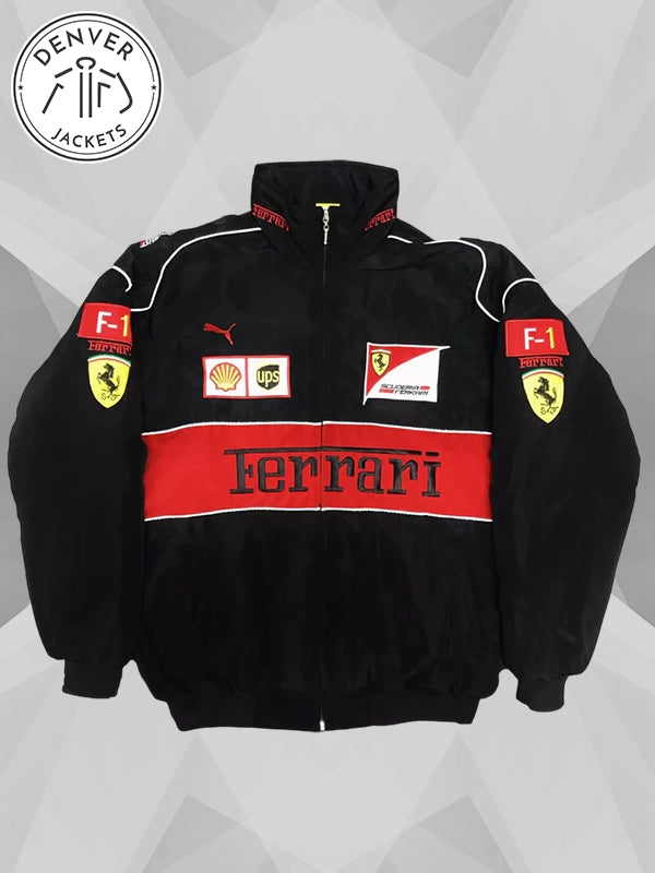 Vintage Ferrari Jacket Black