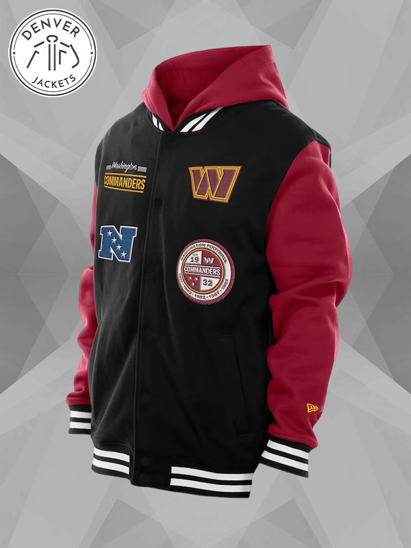 Washington Commanders New Era Hoodie Jacket Black