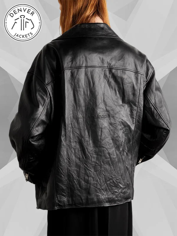 Women's Acne Studios Leather jacket Black