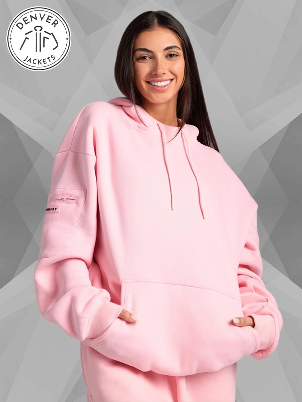 Women's Airplane Mode Comfort Hoodie Pink