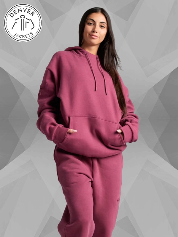 Women's Comfort Airplane Mode Hoodie Berry