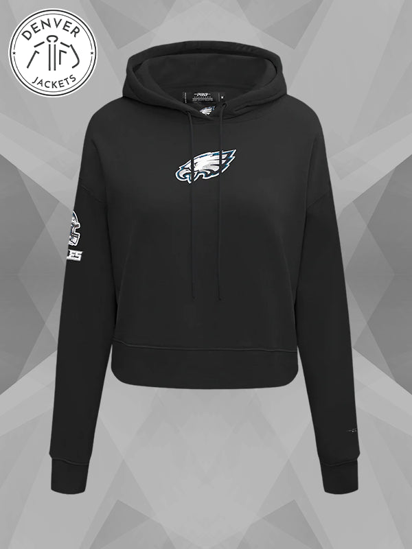 Womens Philadelphia Eagles Pro Standard Cropped Hoodie