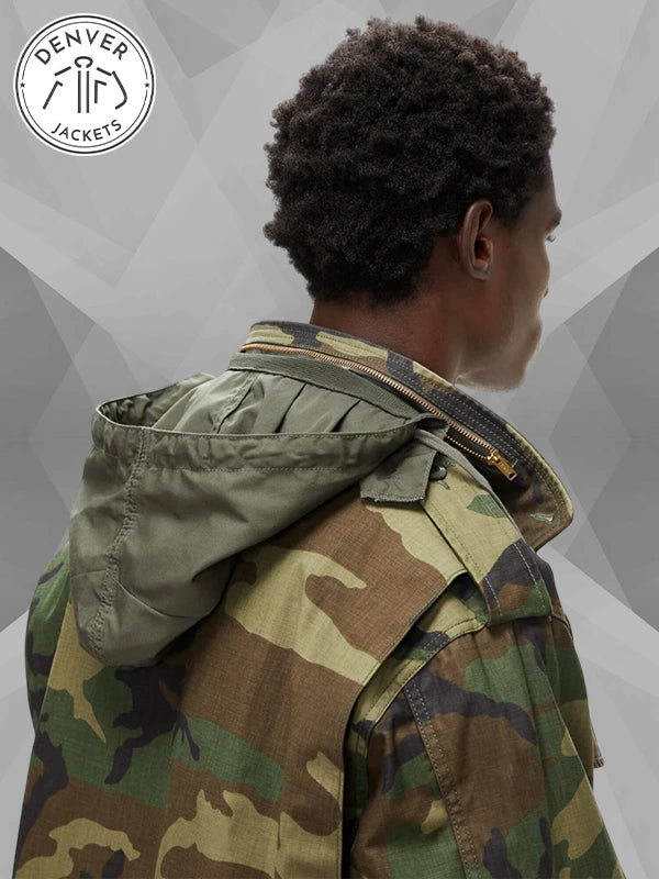 Woodland Camo Alpha Industries Army Field Jacket M65