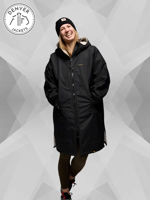 Woolly Bear Shearling Coat Black
