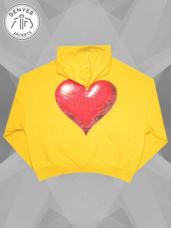 Yellow I love Speeding Tickets Hoodie Iconaclub