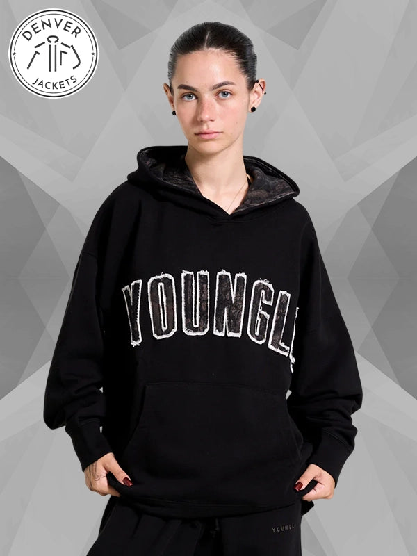 Youngla Camo Hoodie Black