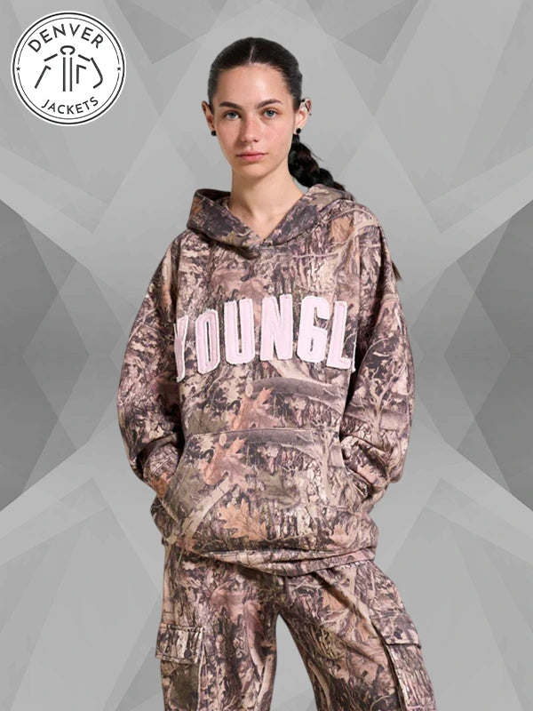 Youngla Green Camo Hoodie
