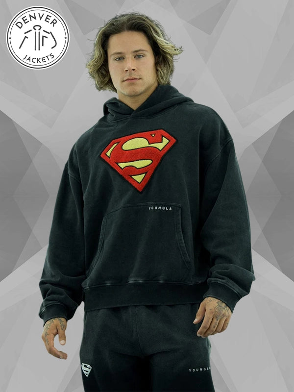 Youngla Superman Sweatshirt Black
