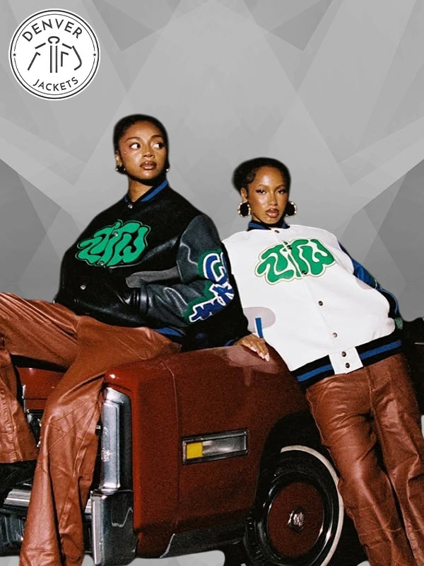 ZTTW Leather Varsity Bomber Jacket
