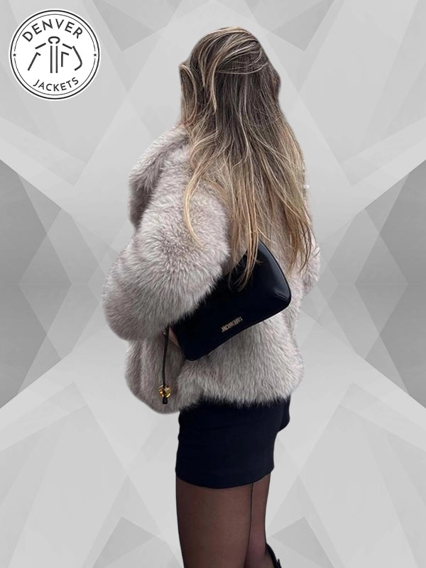 Zara 4360 240 Cropped Faux Fur Jacket